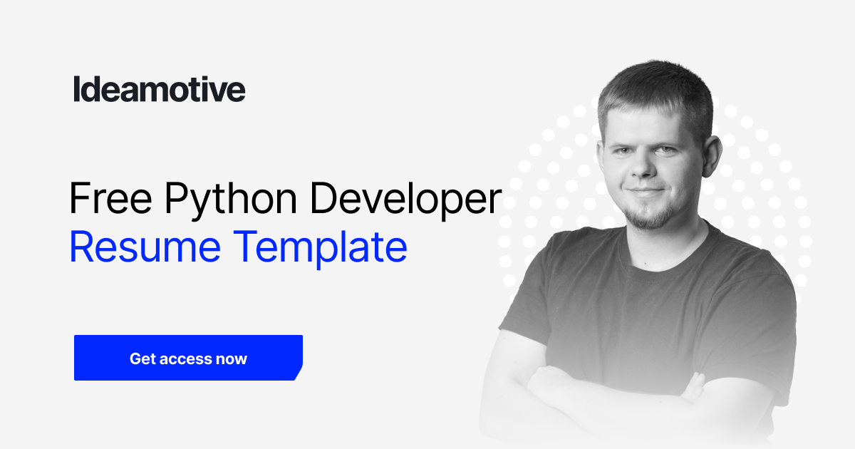Free Python Developer Resume Template
